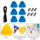 thumbnail image 3 of 6 parches D de PVC, aparejo de cubierta, en D de material acero inoxidable, almohadilla D, para de surf, barco inflable, Azul DYNWAVEMX Almohadilla de remiendo del anillo, 3 of 8