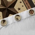 thumbnail image 4 of Homewish Wheat Texas Stars Curtains Pack of 2 (42x84 Each), Hippie Western Fashion Curtains Blackout, Rustic Farmhouse Bedroom Curtains, Blackout Curtains Bedroom Decor, 4 of 6