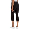 thumbnail image 2 of Mario Serrani Women's Comfort Stretch Cuff Capri (Black, 3X), 2 of 3