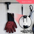 thumbnail image 6 of MQOUO  BBQ Gloves 1472°F Heat Resistant | Fireproof Mitts with Silicone Grip | Perfect for Men Who Love Barbecue, Grilling, Cooking, & Camping | 14'IN Food Grade Washable Kitchen Oven Mitts, 6 of 7