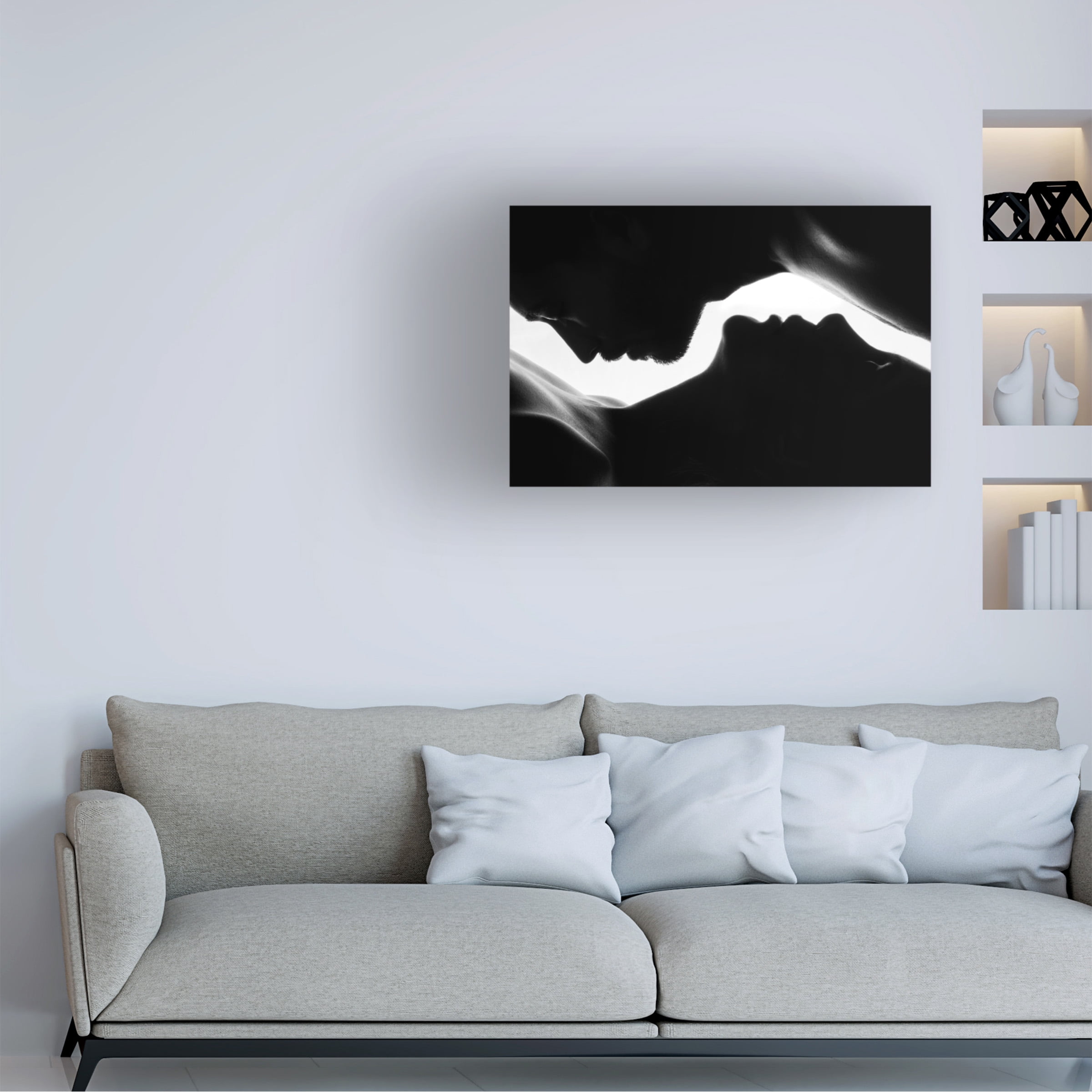 Hamze Dashtrazmi 'Men a Women' Canvas Art