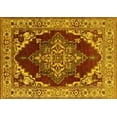 thumbnail image 1 of Ahgly Company Machine Washable Indoor Rectangle Oriental Yellow Industrial Area Rugs, 2' x 3', 1 of 4