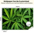thumbnail image 3 of Peel and Stick Wallpaper Texture Leaf Pile Vintage Style Leaves Green Tones Textured Patterns Modern Art Wall Mural Decor Self Adhesive and Removable 100in x 144in, 3 of 8