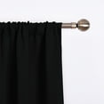 thumbnail image 4 of NICETOWN Thermal Insulated Blackout Curtain, Tie Up Adjustable Balloon Roman Window Shade Rod Pocket Room Darkening Privacy Drape for Small Window, Black, 40"x54", 1 Piece, 4 of 8