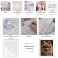 thumbnail image 3 of Paint By Numbers Kit for Adults Beginner - Cute Dog With Glasses DIY Canvas Painting Kits for Adults, Frameless Paint By Number for Adults for Home Wall Decor 16x20 Inch, 3 of 7
