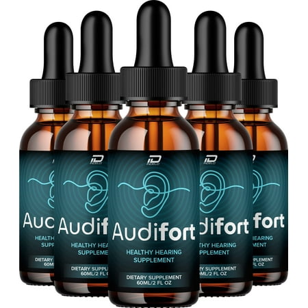 Audifort Pro Healthy Ear Support Supplement – Audifort Pro Ear Ringing Relief, Audifort Pro for Hearing Support, 5 Pack, 5 Month Supply