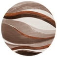 thumbnail image 2 of Safavieh Hollywood Dalton Abstract Area Rug, Beige/Brown, 10' x 10' Round, 2 of 11