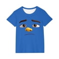 thumbnail image 3 of Piuwrlz 5 T Boys Short T-Shirts Sleeve Toddler Funny Graphic Shirts Tops Boy Funny Graphic Shirts Pullover T Shirts Blue Size 5 Years, 3 of 7