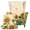 Sunflower Notes Pattern, variant on Chririnla 2-Piece Soft Wing Chair Slipcovers, Retro Palm Tree Print Spandex Stain Resistant Single-Seat Wingback Armchair Covers for Living Room Bedroom