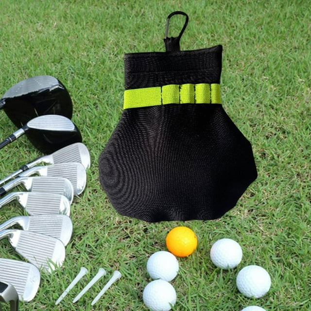 Accesorios de organizador de bolsas de almacenamiento de bolas de golf recolectando equipos deportivos sacos de recipientes regalos coleccionistas para hombres mujeres Verde