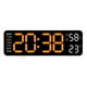 thumbnail image 3 of Reloj despertador digital multiusos con pantalla de temperatura para el hogar, moderno y digital. Luz naranja, 3 of 9