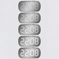 thumbnail image 4 of Thinsony Digital Alarm Clock Night Mode Low Brightness Snooze Alarm 2. Time Table Clock Black white light, 4 of 6
