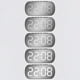 thumbnail image 2 of Bewildely Despertador con modo nocturno Pantalla digital Ajuste de brillo Reloj de Modo nocturno 2200-0600 Electrodomésticos luz blanca negra, 2 of 6
