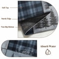 thumbnail image 6 of Bear Moose Round Rugs for Living Room 6ft Blue Retro Forest Wild Animal Buffalo Plaid Patchwork Non Slip Circle Rug Washable Low-Profile Indoor Carpet for Bedroom, Dining Room, Bathroom, 6 of 9