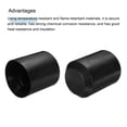 thumbnail image 4 of Uxcell 5Pcs Heat Shrink End Cap 78mm ID x 95mm L 2:1 Ratio Heat Shrink Tube Cap Black, 4 of 5
