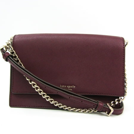 

Used Kate Spade Cameron WKRU5843 Women s Leather Handbag Shoulder Bag Wine