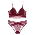 thumbnail image 1 of Fvwitlyh Soutien-Gorge Femme Mode Décontractée Respirant Bustier Soutien-Gorge sous-Vêtements Sans Armature Rassembleur et Ajustable Rouge,m, 1 of 3
