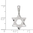 thumbnail image 5 of 925 Sterling Silver Star of David Charm Pendant, 5 of 5