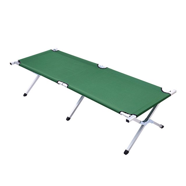Cama plegable con marco de metal y tela Oxford, estable, fácil de instalar, plegable, para acampar al aire libre