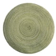 thumbnail image 1 of Manteles individuales redondos de 35 cm de color verde, manteles individuales tejidos, manteles individuales antideslizantes y resistentes al calor (verde), 1 of 1