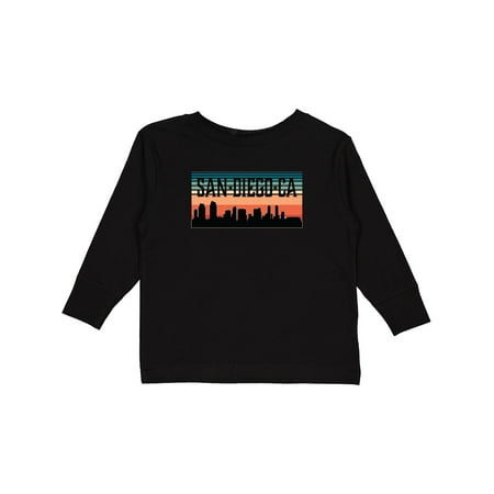 

Inktastic San Diego California Skyline Boys or Girls Long Sleeve Toddler T-Shirt