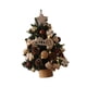 thumbnail image 5 of Estatua de escritorio,Mini árbol de Navidad de mesa con decoración navideña iluminada,Mini árbol de Navidad artificial con adornos,Pequeño árbol de Navidad con Adorno de algodón 60cm, 5 of 8