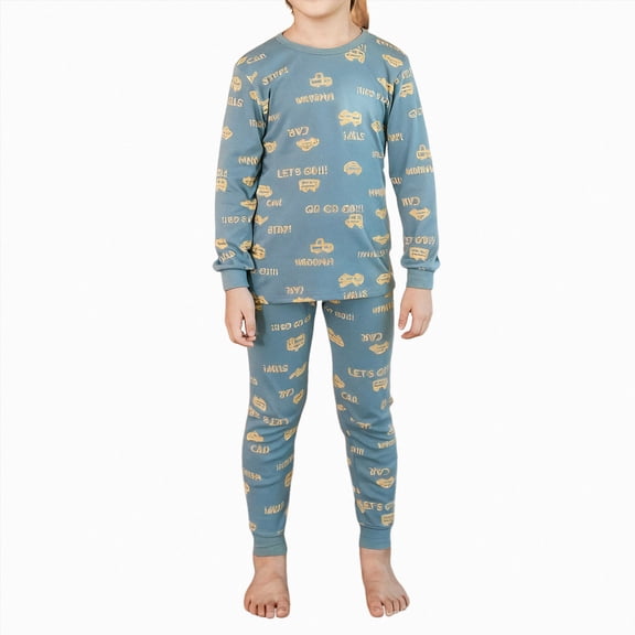 Girls Pajamas Cotton Long Sleeve Pajamas Toddler Girls Pjs Kids Sleepwear Sets 6-12 Months 12-24 Months 2t 3t 4t 5t 6t 7t 8t 9t Children(Light Blue,2-3 Years)
