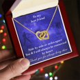 thumbnail image 5 of Libra To Virgo Best Friend, Interlocking Hearts Necklace, Gift Box Included, 5 of 5