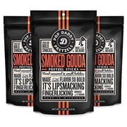 Pop Daddy Flavored Pretzels Sticks, Gourmet Pretzels Snacks, 7.5oz Individual Bags, 3 Pack, Smoked Gouda