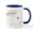 White/Navy Inside, variant on CafePress - Ace Clubs Flush - 11 oz Ceramic Mug - Novelty Coffee Tea Cup