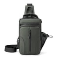 thumbnail image 1 of Nuevo bolso de pecho multifuncional para hombre, bolso de hombro de nailon, Mochila pequeña de tela espacial impermeable, 1 of 5