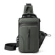 thumbnail image 1 of Hukapapa, nuevo bolso de pecho multifuncional para hombre, bolso de hombro de nailon, mochila pequeña de tela espacial impermeable, verde, 1 of 5