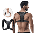 thumbnail image 2 of Corrector De Postura  Bloosom De Espalda Alivia El Jorobado Faja Negro L, 2 of 4