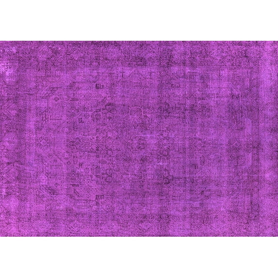 Ahgly Company Indoor Rectangle Oriental Pink Industrial Area Rugs, 4' x 6'
