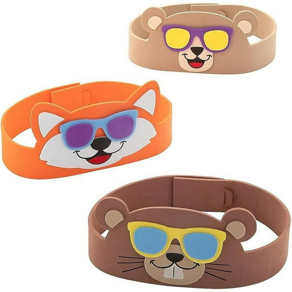 Fun Express Camp Woodland Animal Headband Craft Kit - Makes 12, Vacation Bible School 2024
