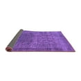 thumbnail image 2 of Ahgly Company Indoor Square Oriental Purple Industrial Area Rugs, 5' Square, 2 of 4