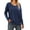 Navy, variant on V Neck Sweaters for Women Fall Lightweight Knit Pullover Sweater Side Slits Tops