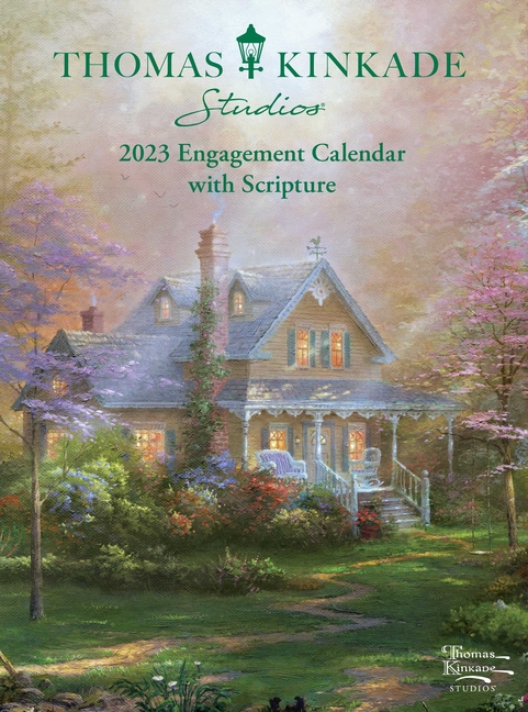 Thomas Kinkade Studios 12 Month 2023 Monthly Weekly Engagement Calendar 