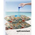 thumbnail image 4 of Outdoor Pillow Covers Pack of 2, Watercolor Flower Blue Bird on Retro Waterproof Throw Pillowcase Cushion Cases, Boho Floral Leaves Decorative Pillow Cover for Couch Sofa Home Bed Patio, 4 of 6