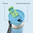thumbnail image 4 of Contigo DualSip Insulated Stainless Steel Water Bottle with 2-Way Lid, 16 oz (473 ml) – 100% Leak-Proof, Compact, BPA-Free, Lead-Free, Dishwasher Safe, 4 of 9