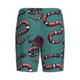 thumbnail image 4 of Yiaed Snake And Rose for Men's Soft Sleep Pajama Short Lounging Pajama Shorts-Small, 4 of 8