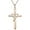 M-Rose Gold, variant on 925 Sterling Silver Cross Necklace for Women Men 5A CZ Birthstone Necklaces 14K Gold Plated or Rose Gold Necklace for Easter or Mother's Day