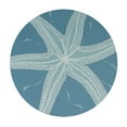thumbnail image 2 of JEUXUS  Tablecloth Round White Starfish Table Cloth Ocean Wildlife Sketch Granular Tube Feet Tentacle Sea Nature Cyan Table Cover for Dining Room Kitchen Decoration, 2 of 7
