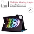 thumbnail image 4 of Allytech Case Fit New iPad Pro 11 inch Case 2021(3rd Gen)/Pro 11 2nd Gen 2020, Shockproof PU Leather Book Stand Style Cover Design Auto Sleep Wake Magntic Sleeve with Pencil Holder, Space Panda, 4 of 8
