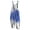 28#Dark Blue, variant on Women's Patchwork Dual Pocket Jumpsuit Loose Floral Print Bohemian Wide Leg Bib Overall