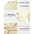 thumbnail image 2 of COOFANDY Men's Two Pieces Cotton Linen Set Henley Shirt Short Sleeve and Casual Beach Shorts Summer Yoga Outfits, 2 of 6