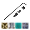 thumbnail image 1 of OULII Gate Latch for Fence Iron Black with Durable Design 1Pcs, 1 of 8
