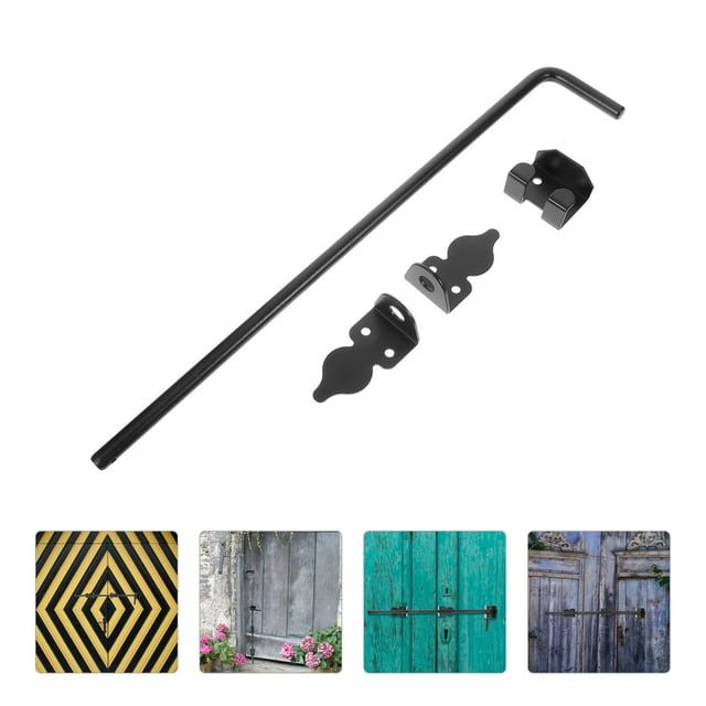 OULII Gate Latch for Fence Iron Black with Durable Design 1Pcs