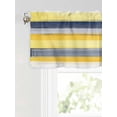 thumbnail image 6 of Valances for Windows Abstract Stripe Rod Pocket Cafe Window Treatments Valance Curtains for Kitchen Bathroom Laundry Basement Windows 42"x18", 6 of 9
