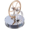 thumbnail image 2 of Kit de juguete con motor Stirling, modelo educativo sobre calor a baja temperatura, convierte la energía térmica sin esfuerzo, el volante de aleación de zinc garantiza un funcionamiento suave, regalo, 2 of 5